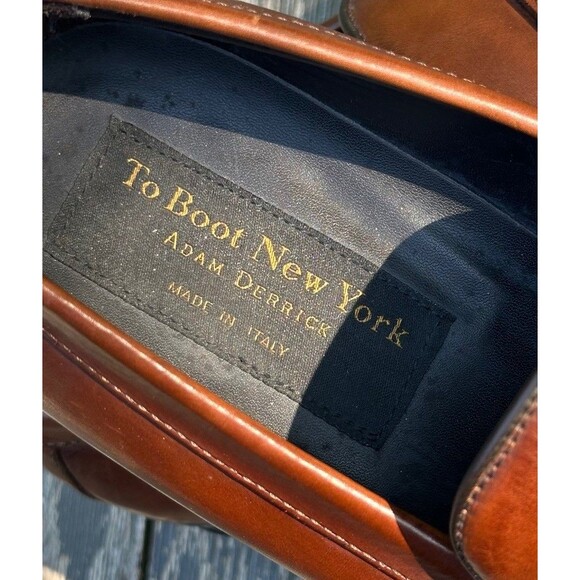 To Boot New York Adam Derrick Men’s Dress Shoes Loafers Size 9.6 Made in Italy - Picture 2 of 11